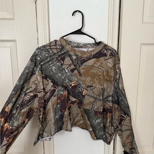 Camouflage Long Sleeve Top